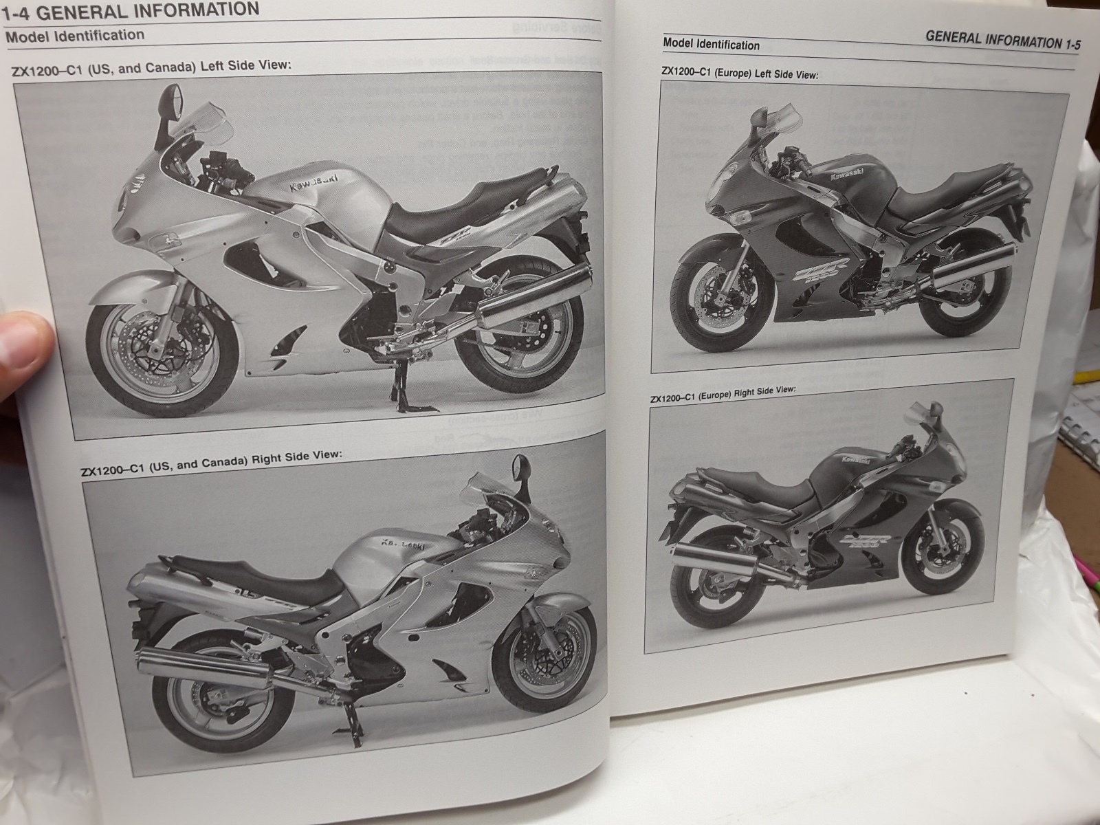 Factory Service Repair Manual Kawasaki Zzr1200 2002 OEM | eBay .