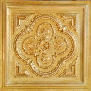 Ceiling Tile Faux Tin Golden Decor Restaurant Wall Panel Pl36