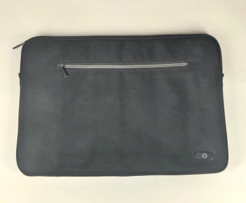 HP  Black Laptop Zippered Sleeve with Front Zippered Pocket
