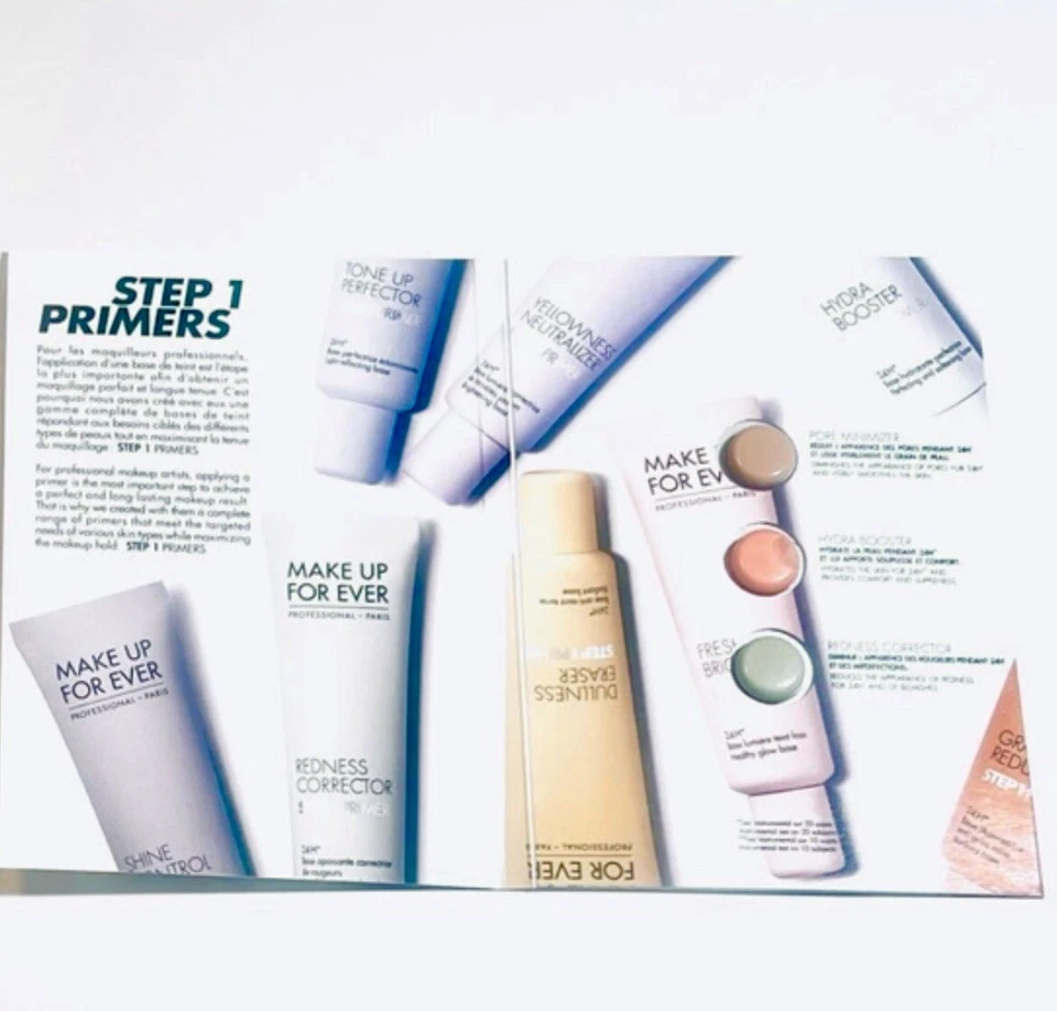 Make Up For Ever Velvet Matte Foundation Samples Set Powder Concealer Primer x4 - Image 4 of 4