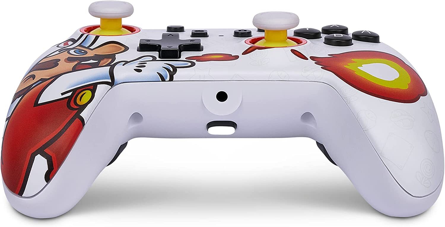 Manette Filaire Super Mario Firefall PowerA pour Nintendo Switch et modèle OLED rouge