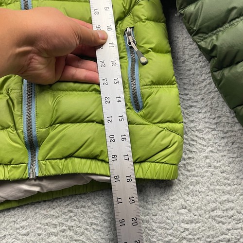 Stio Hometown Down Hooded Jacket Kids Youth 6 Green Full Zip Pertex -STAIN - Picture 12 of 14