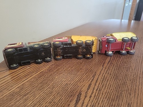 Vintage 1980s "BUDDY L" Mack Dump Trucks Tow Truck Lot Of 3! Japan Metal. - Picture 8 of 9