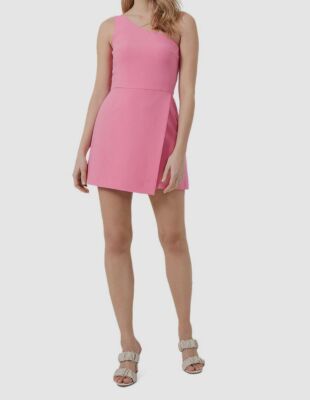 whisper one shoulder mini dress Seaside Whisper One Shoulder Plisse Mini Dress VICI