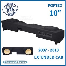 2007-2018 Gmc Sierra Extended-Cab 10" Dual Ported Sub Box Subwoofer Enclosure