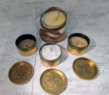 Elton John Fireside Candle Lot, Slatkin brand, 17 ttl Oz. Used. Aids Foundation