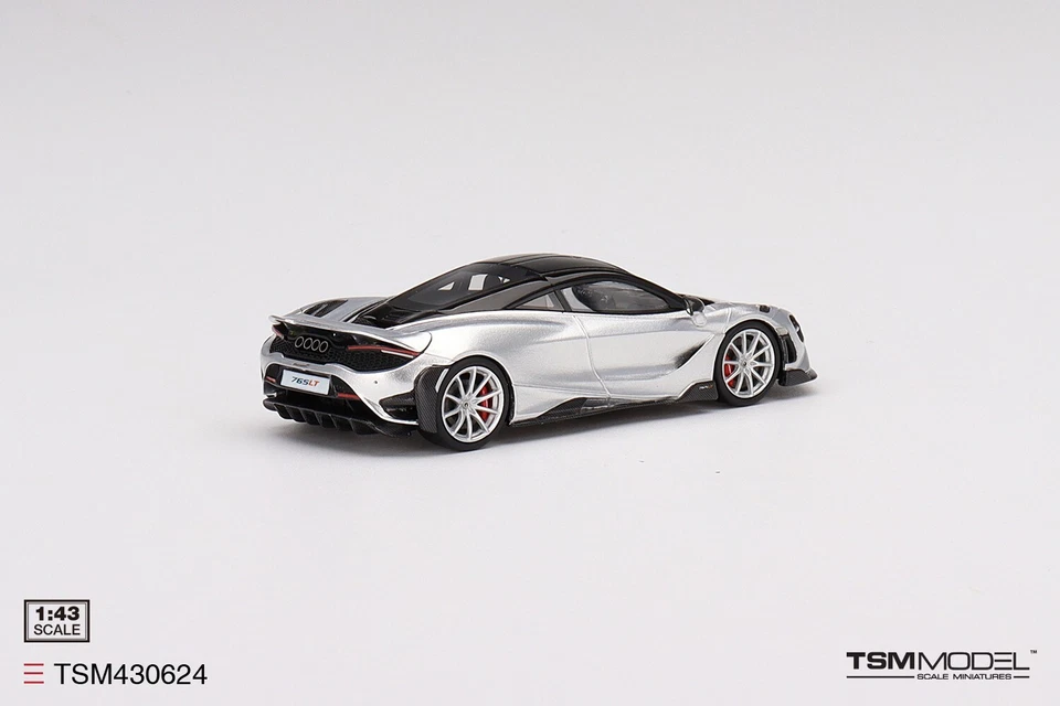 TSM430624 TSM-Model: 1/43 McLaren 765LT Ice Silver with Black Interior 2020 - Image 3 of 4