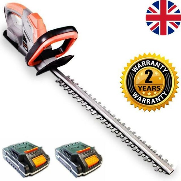 Terratek Electric Hedge Trimmer Cutter With 2 Cordless Batteries