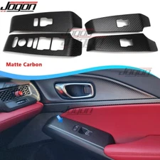 Dry Carbon Door Window Switch Button Panel For Acura Integra Type S A-Spec 23-25