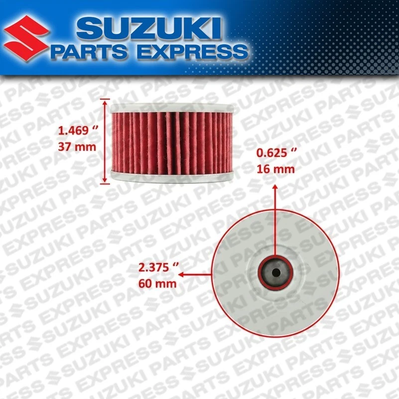 NUEVO ELEMENTO FILTRO ACEITE SUZUKI OEM DR 650S 650SE SAVAGE 650 S40 DR500 16510-37450 Foto 3 de 4