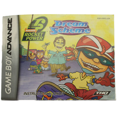 GameBoy Advance Rocket Power Dream Scheme AGBARKEUSA Spielanleitung / Handbuch /