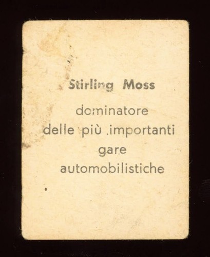 1954-55 STIRLING MOOSS WAN #23 ROOKIE ERA SELTENE KARTE JUAN FANGIO ASCARI ERA - Bild 2 von 2
