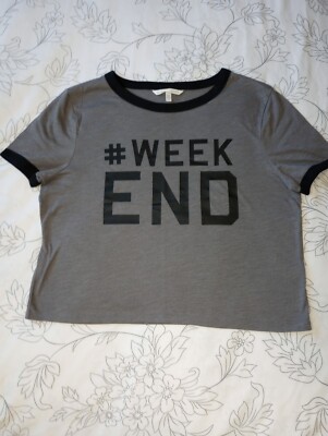 Victoria Secret Size Large Printed Tee #Week End