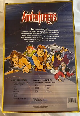 CAPTAIN HOOK Disney Adventurers Fully Poseable 1999 12” Action