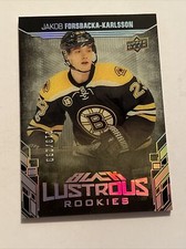 2017-18 SPx UD Black Lustrous Rookies /299 Jakob Forsbacka-Karlsson Rookie RC