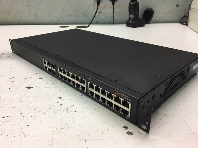 Brocade ICX 6430-24 24-Port Gigabit Ethernet Network Switch 4-pt SFP ICX6430-24