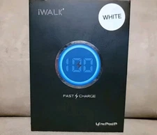 Iwalk Portable Charger Power Bank 4800mAh with LED Display WHITE For iPhone 15