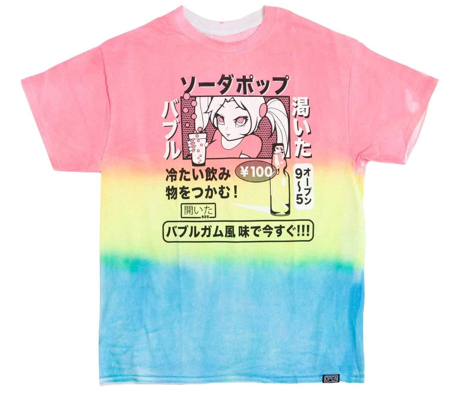 Открытая мужская футболка 925 Soda Poppu Stripe Dye Унисекс