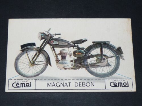 CHROMO 1950-1959 CHOCOLAT CEMOI DECOUPAGE MOTO MAGNAT DEBON 125 - Zdjęcie 1 z 2