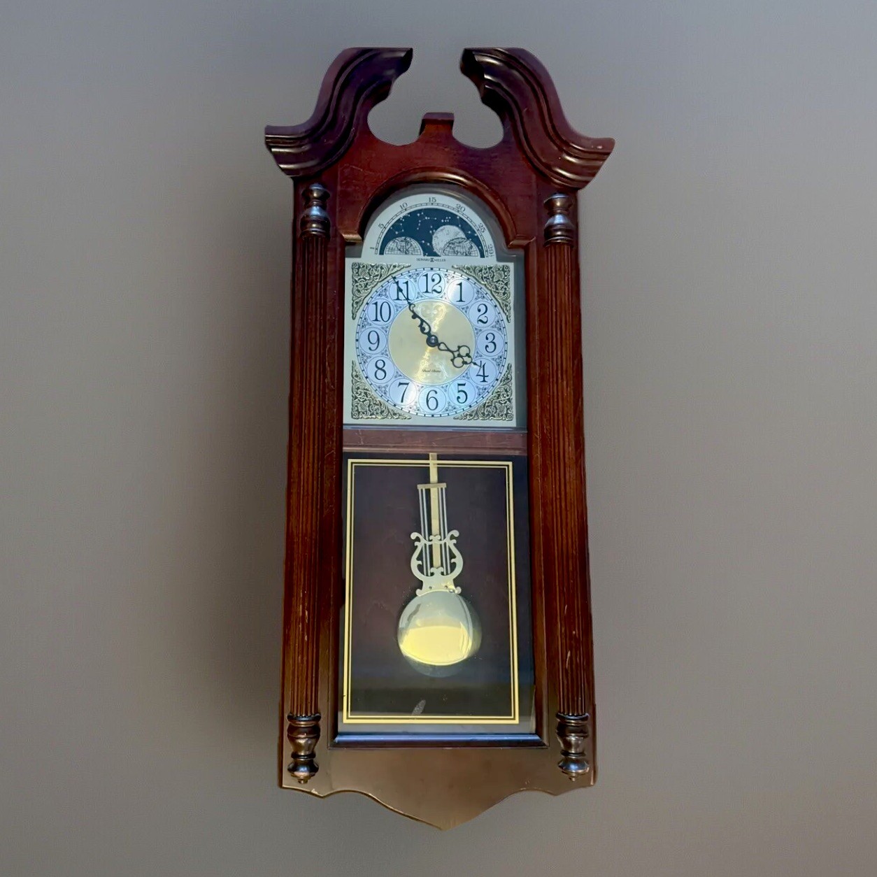 Howard Miller Fenwick Wall Clock, Windsor Cherry - 620-158