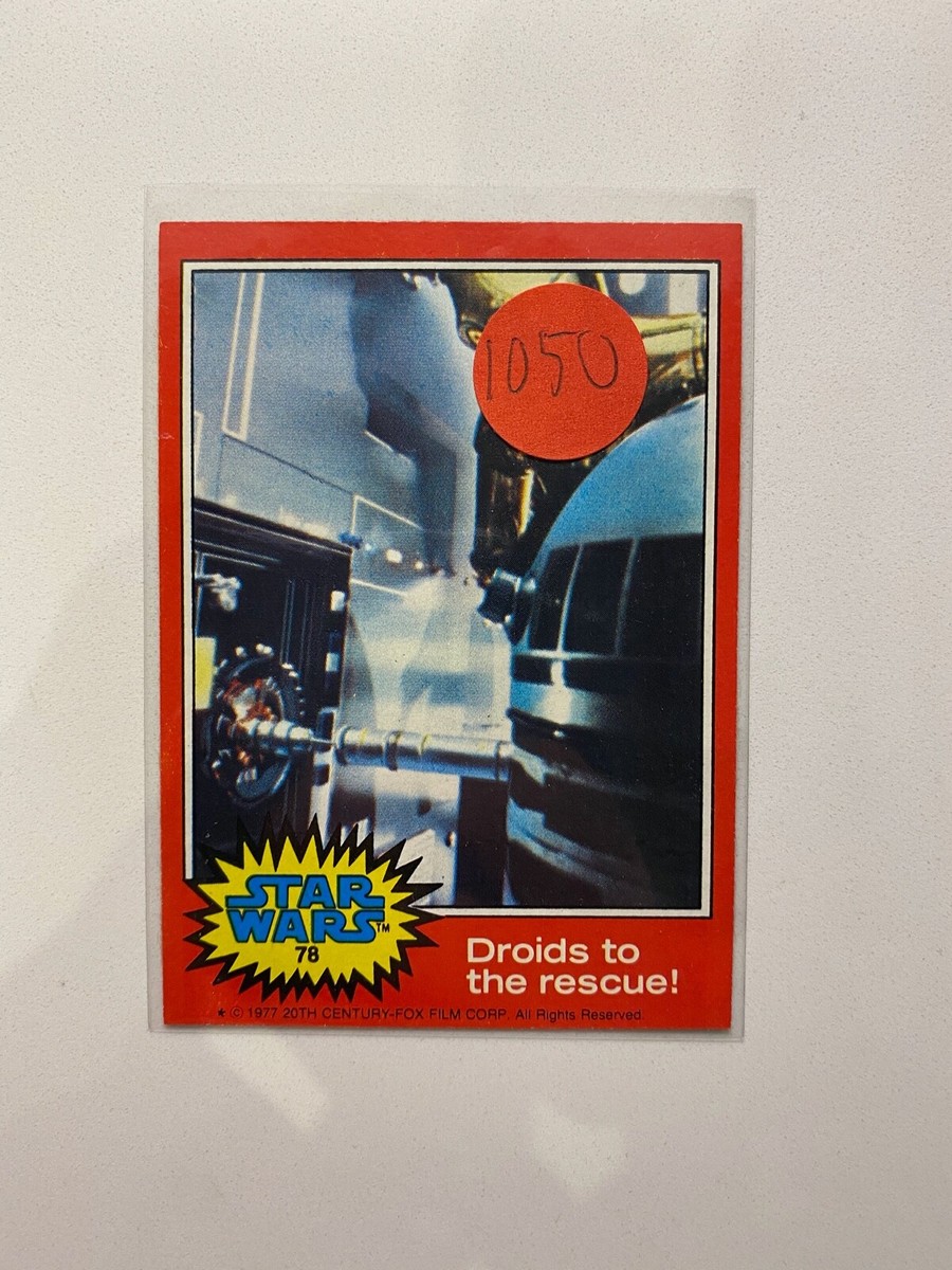 お助け求むスターウォーズ 1977 Star Wars Trading Card DROIDS TO THE RESCUE | eBay
