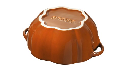 Staub Kürbis Cocotte Bräter Ceramic Keramik 13cm 5 1/8 "Schüssel Auflaufform 0,5 - Picture 3 of 6