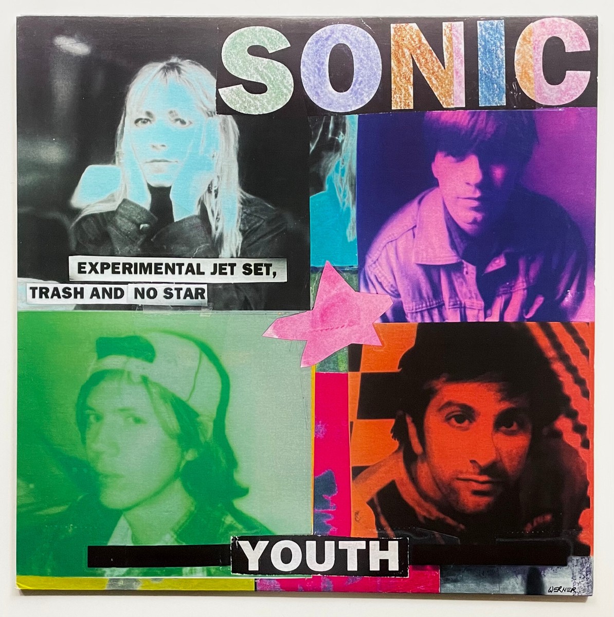 BLUE VINYL!! Vtg 1994 SONIC YOUTH Album EXPERIMENTAL JET SET Lp