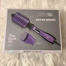 INFINITI PRO All-in-One Dryer Brush Wet/Dry Styler Black/Purple Open Box