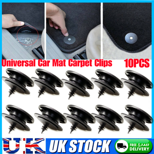 10X Universal Car Mat Carpet Clips Fixing Grip Clamps Floor Holders For