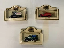 Vintage Set of 3 Chevron Standard Oil Die Cast Metal Trucks