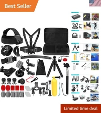 Versatile 50-in-1 Sports Camera Accessory Kit - Compatible with Hero Series