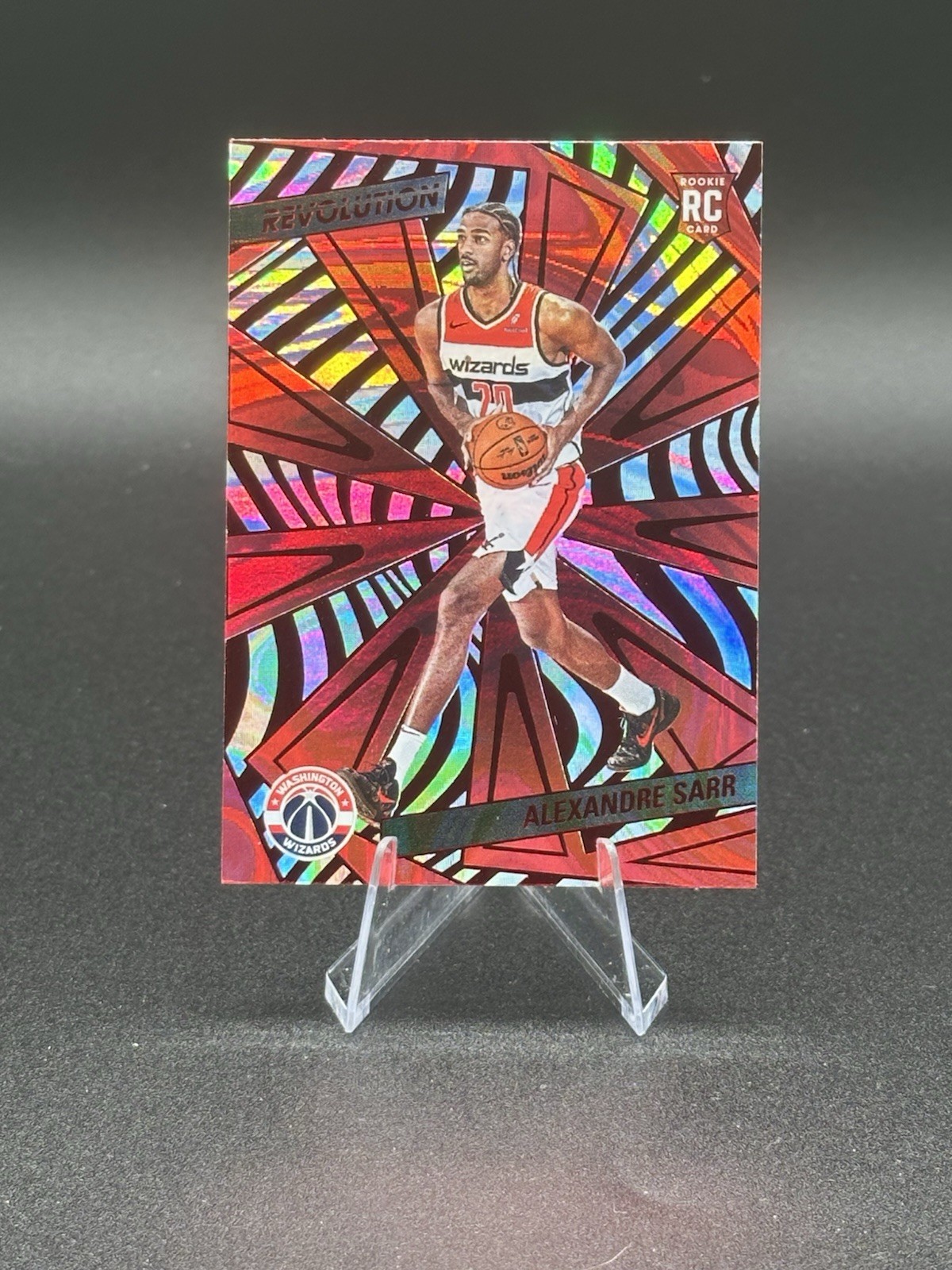 2024-25 Panini Revolution - Rookies Alexandre Sarr #106 Red Swirl (RC)