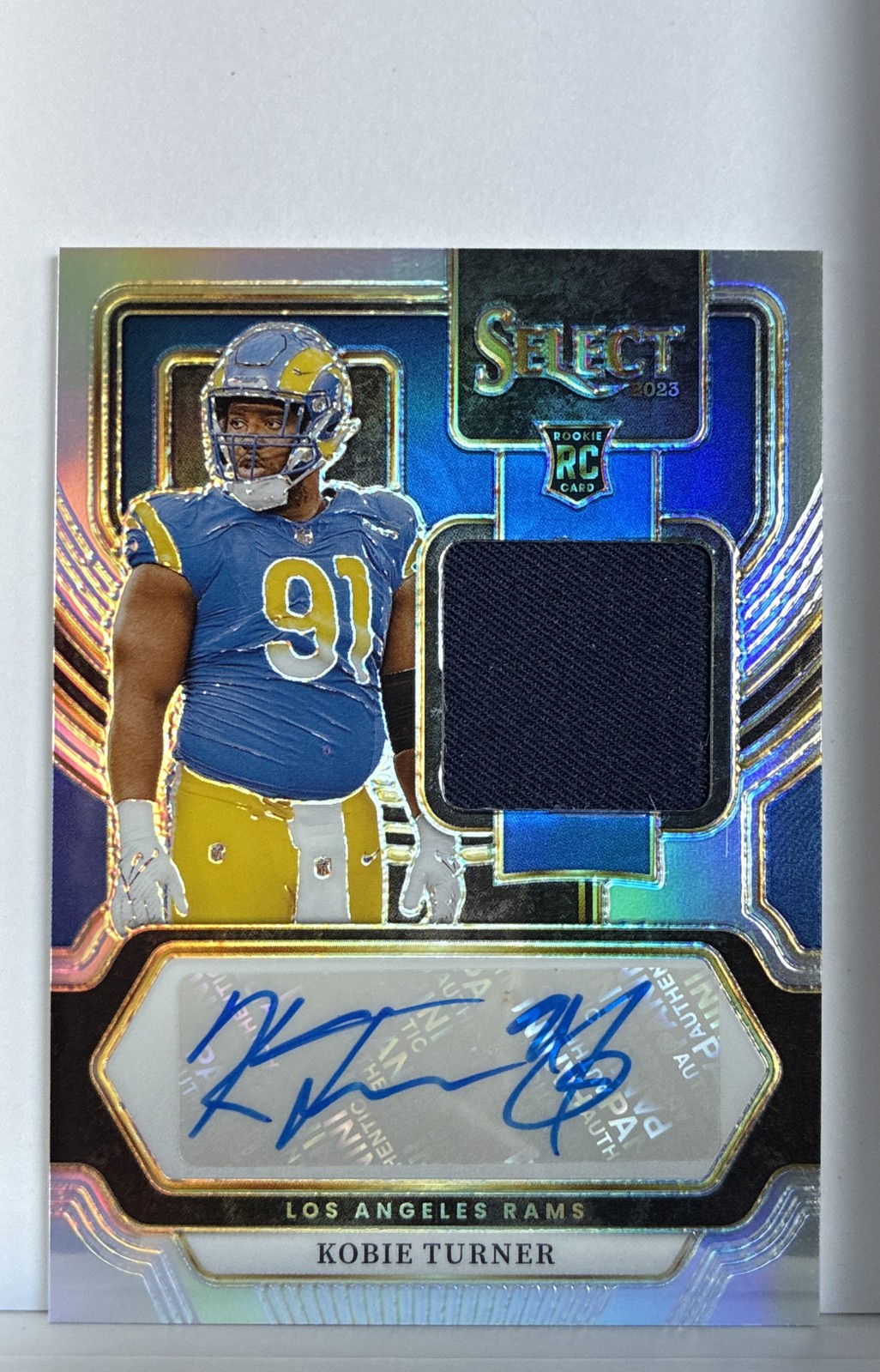 Kobie Turner Panini Select Rookie Signature Memorabilia #RSMKTU Base
