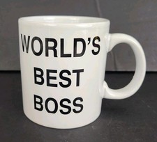 World's Best Boss The Office Michael Scott Ceramic Coffee Mug Cup White NBC
