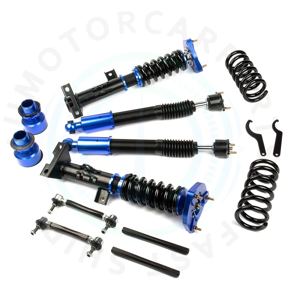 Muelle de puntales enrollables azules para Mercedes-Benz Clase C W204 2008-2014 tracción trasera Foto 4 de 4