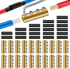 20PCS 6 8 10 Gauge AWG Wire Connector Nut Kit 80Amp Screw Terminal Butt