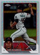 2023 Topps Chrome Update Carlos Vargas Refractor #US162 Arizona Diamondbacks