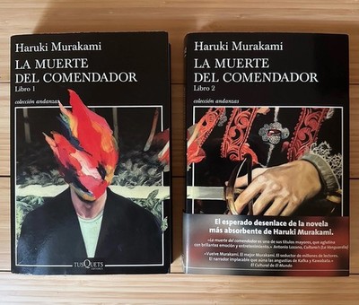 LA MUERTE DEL COMENDADOR Libro 1 &2 by Haruki Murakami (2018, Softcover) Spanish