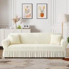 Stretch Velvet Sofa Slipcover, Cushion Couch Cover with