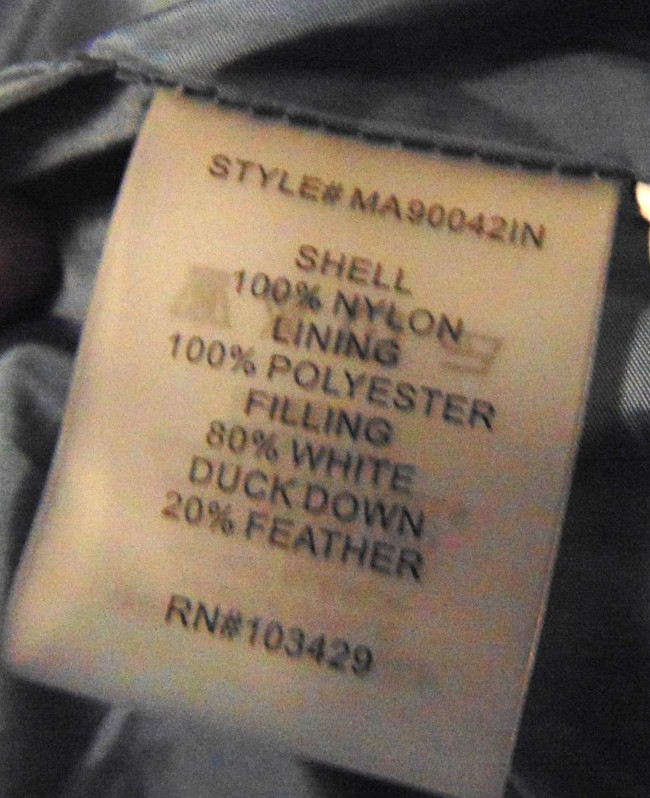 MY ANORAK DOWN JACKET WOMEN'S STEEL SHINY BLUE PUFFER COAT COMFORTER,QUILTED~XL