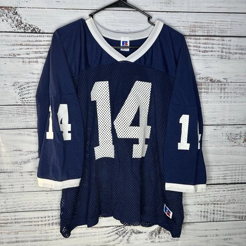 Seller's photo on eBay: Vtg Penn State Nittany Lions Team Issue Football Cropped Practice Jersey #14 2XL