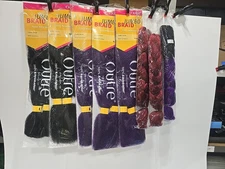 Big Lot Of 8  Synthetic Hair, Braids, Different Colors, Different Brands