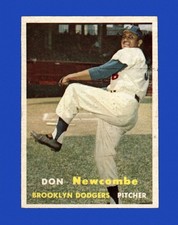 1957 Topps Set-Break #130 Don Newcombe EX-EXMINT *GMCARDS*