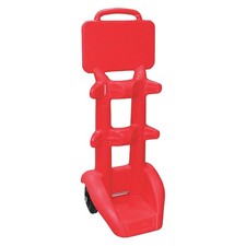 FLAMEFIGHTER  Fire Ext Wheel Cart,Plastic,51"H,19.63"W 31AY22