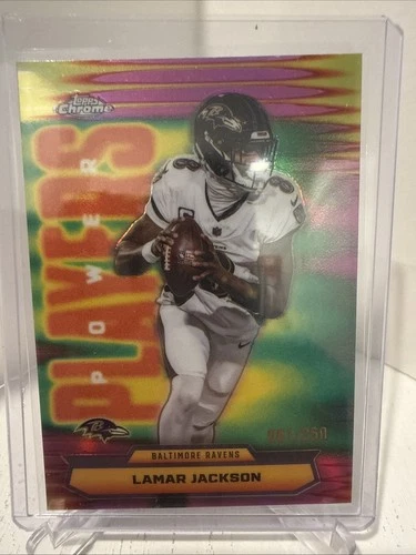 2025 Topps Chrome Lamar Jackson Pink Refractor (RAW)