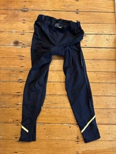 Men’s Black Gore Bike Wear Padded Biking Pants Leggings - Size XXL