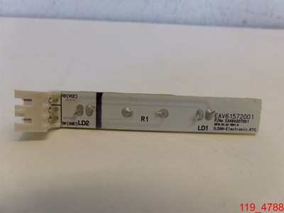 Qty=2: LG EAV61572001 Refrigerator LED Assembly