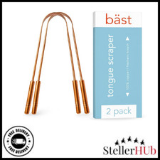 Tongue Scraper   100 Copper 2 Pack Premium Tongue Cleaner   Improve Oral Hea...