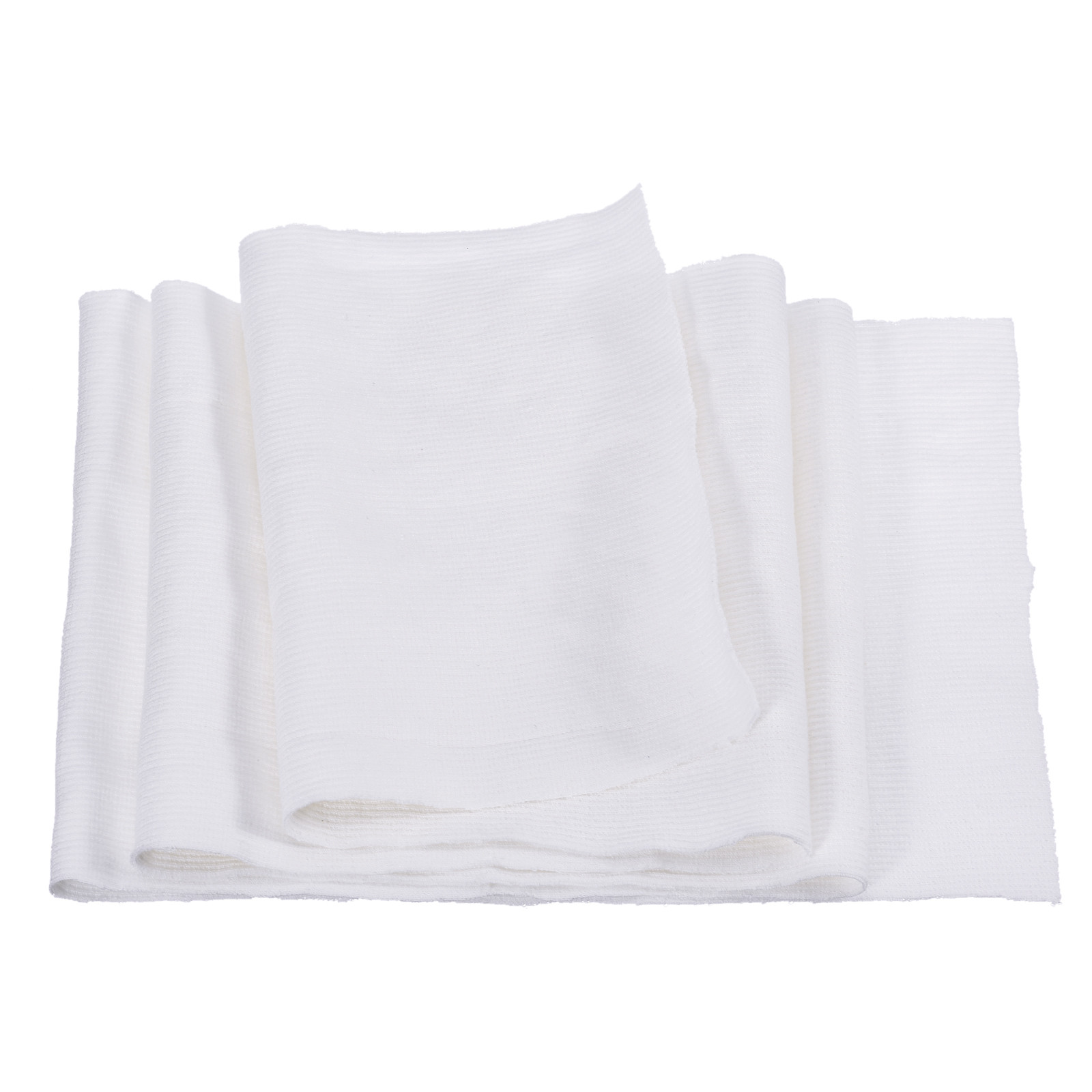 15cmx1m Elastic Cuff Ribbed Trim Cotton Fabric Knitted Ribbed Stretch Band White