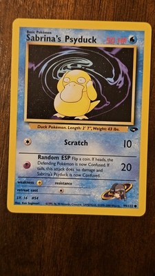Pokémon TCG Sabrina's Psyduck 99/132 Gym Challenge Regular Common